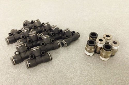 Lot of push-in pneumatic fittings for sale