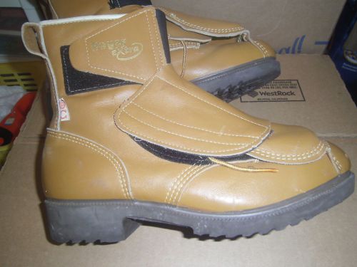 ROYER EXTRA STEEL TOE BOOTS Leather with safety guards over laces size 9
