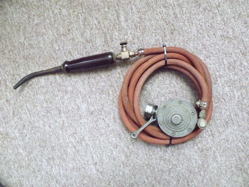 Vintage Prest-O-Lite Set Plumbers Welding Torch Regulator &amp; Wrench