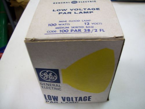 GE Low Voltage PAR 38 100 watt 12volt, Mine Flood  Lamp NIB