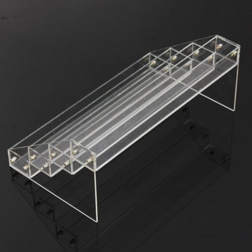 4 tier 40 bottles clear acrylic display stand nail polish salon cosmetic case for sale