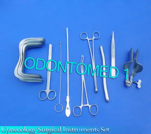 Gynecology Surgical Instruments Kit Forceps , Sims+Collin Speculum Large