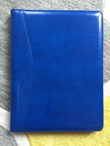 Royce Leather Writing Portfolio &amp; Pad Presentation Folder: Malibu Blue Like New