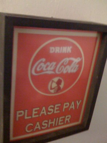 Coca Cola Soda Fountain Cashier Store Man Cave Advertising Lighted SIgn
