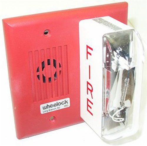 WHEELOCK MIZ-24-LSM-VFR STROBE HORN 15/75cd RED 20-31VDC 125190 NEW IN BOX