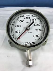 Weksler 4.5&#034; 0-8000 mil-spec gauge for sale