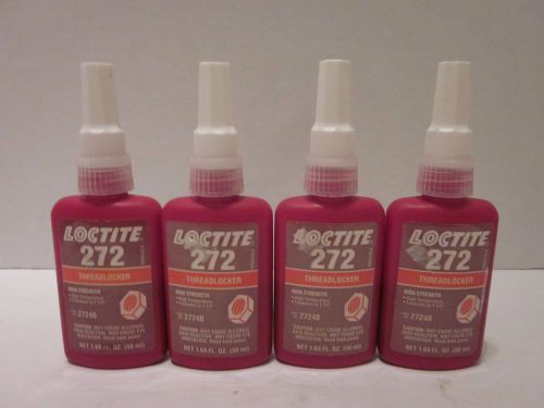 Four loctite 272 threadlocker high strength expired 2/2011 27240 1.69 fl oz for sale