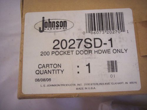 JOHNSON POCKET DOOR HARDWARE 2027 SD -1