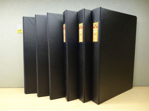 LOT OF 6 WILSON JONES 1 INCH D-RING BINDER, LEGAL SIZE, 220-SHEET, BLACK YUR