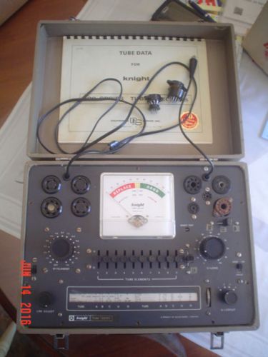 Vintage knight tube tester in case - 600 series? - very good condition for sale