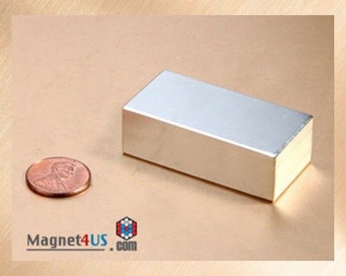 1pc Quality Neodymium 2&#034;x 1&#034;x 1&#034;thick rare earth magnet block Sale Super Strong