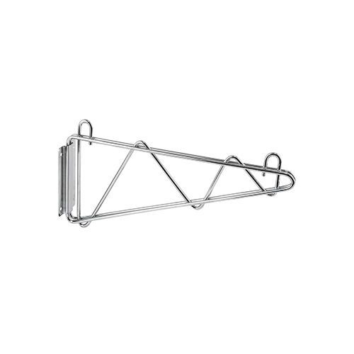 Winco vcb-18, 18-inch wide shelving wall mount brackets, chrome plated, 1-pair for sale