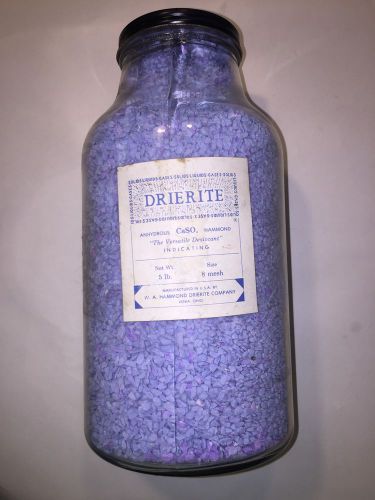 Drierite Indicating Anhydrous Calcium Sulfate DESICCANT 5 lb 8 Mesh