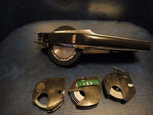 Vintage Chrome Dymo 1570 Label Maker with labels
