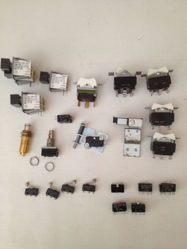 Lot Of 30 Assorted Switches Limit Rocker