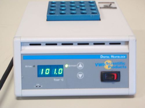 Vwr digital heatblok block heater with block for 10mm tubes for sale