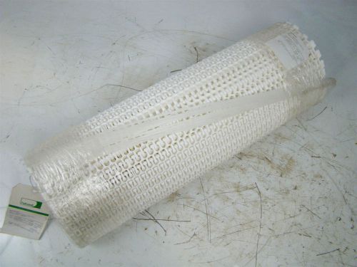 Habasit conveyor belt 23.9&#034; x 10&#039; Radius Flush Grid Polypropylers white IS610