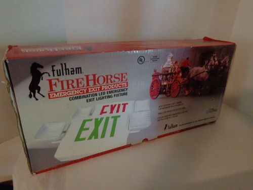 Red Letter Exit sign Fulham Firehorse Emergency Products with LED Lights FHEX24