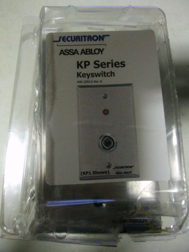 Securitron KP1 Tubular Keyswitch Momentary, SPDT, Single Gang