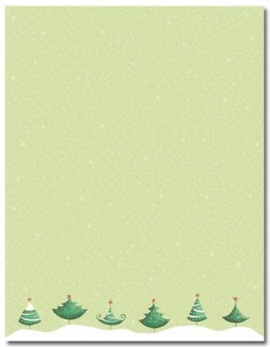 Great Papers! Six Trees Holiday Letterhead - 80 Sheets