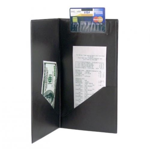 5 Pcs Guest Check Presenter with Credit Card and Receipt/Cash Pocket