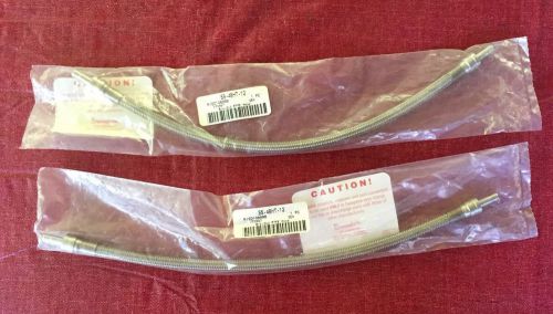 SWAGELOK STAINLESS STEEL BRAIDED HOSE SS-4BHT-12 (1/4&#034; x 12&#034;) Lot of 2. New