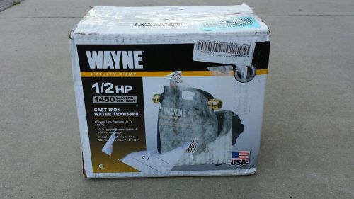 Wayne Pumps PC4 1/2 HP Portable Cast Iron Multi-Purpose Transfer Utility Pump