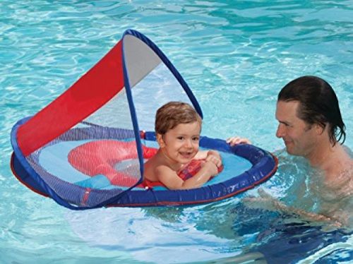 Swimways baby spring float sun canopy (blue) for sale