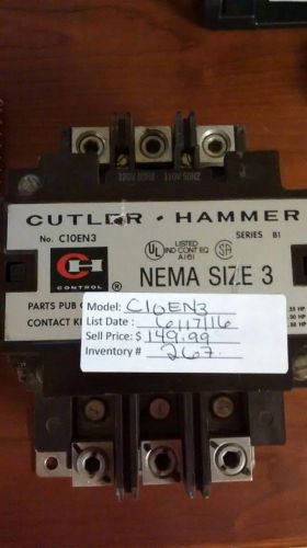 CUTLER-HAMMER   CASE SWITCH BREAKER C10EN3  (267)