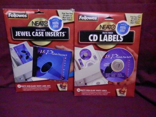 Fellows CD / DVD  Labels   Jewel Case insert Labels    Matte Finish