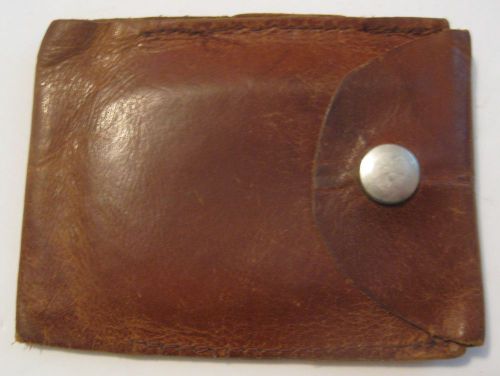 ANTIQUE 1900 J.C. RYAN&#039;S FATHER&#039;S PERSONAL LEATHER WALLET ~ MINN. LOGGING GIANT