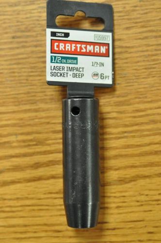 Craftsman 1/2&#034; laser impact deep socket 1/2&#034; drive 6 point 15997 fast ship! e49 for sale