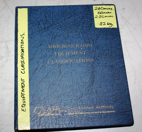 Airborne Radio Equipment Classifications Manual