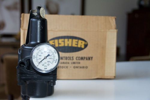 Fisher PRV pressure regulator with gauge model 67FR, output 0-100 PSI NEW