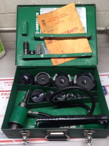 Tested greenlee 7310sb slug buster 1/2 - 4&#034; conduit hydraulic knockout punch set for sale