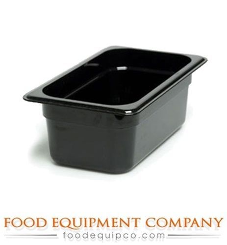 Cambro 44CW110 Camwear® Food Pan plastic 1/4-size 4&#034;D black  - Case of 6