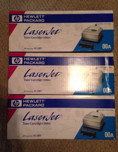 HP C3900A / 00A Black Toner Cartridges for HP LaserJet 4V 4MV (Qty 3)