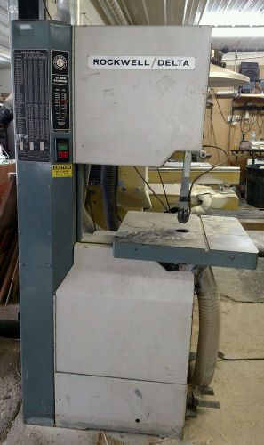 Rockwell Vertica Band saw 20&#034; No. 28-3X5 Variable Speed Blade Feeds