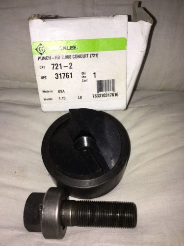 Greenlee 2&#034; conduit knockout punch 721-2 for sale