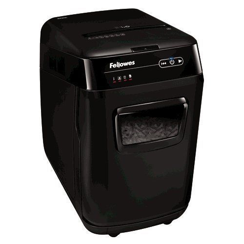 Fellowes automax 200c 200-sheet cross-cut auto feed shredder, for hands-free ... for sale