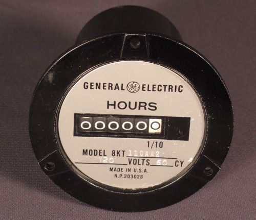 G.E. General Electric Hour Meter 8KT 11CAA2 120VAC 60Cy