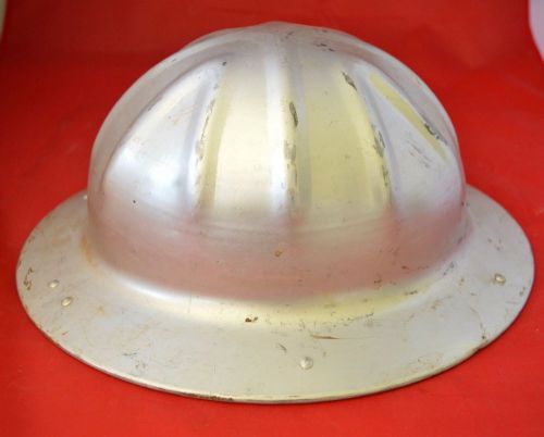 Vintage Early B.F. McDonald Lose Angeles Leather Lined Hard Hat Helmet