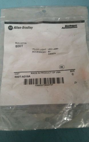Allen-Bradley: 800T-N318A  Pilot Light Bulb – Amber