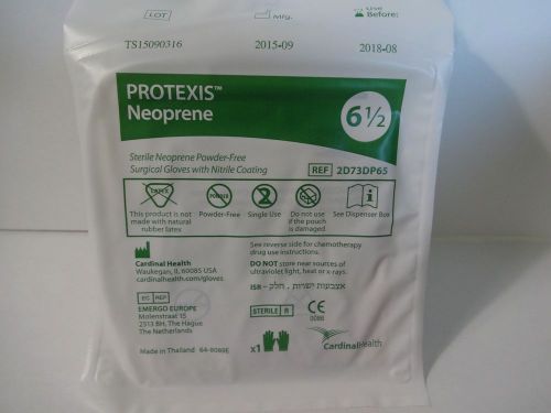 Cardinal PROTEXIS Neoprene Sterile Powder Free Surgical Gloves Size 6.5 10 Pairs