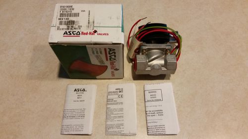 Asco Red-Hat II Solenoid EF8210G88E 3/4&#034; SS 120 Volt 2 Way NIB