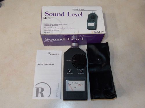 Radio Shack 33-2050 Analog Display Digital Sound Level Meter in Box