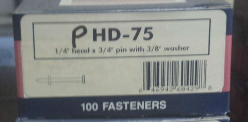 Masterset hd-75 3/4-inch long 1/4-inch headed hammer drive fastener (300) for sale