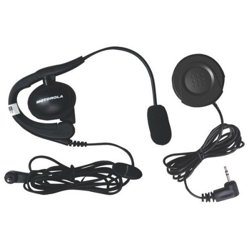 MOTOROLA 1884 Wired Headset with Boom Microphone &amp; PTT Button Bundle