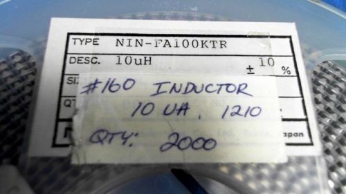 275-PCS INDUCTOR/TRANSFORMER 2-PIN SMD NCC NIN-FA100KTR 100 NINFA100KTR