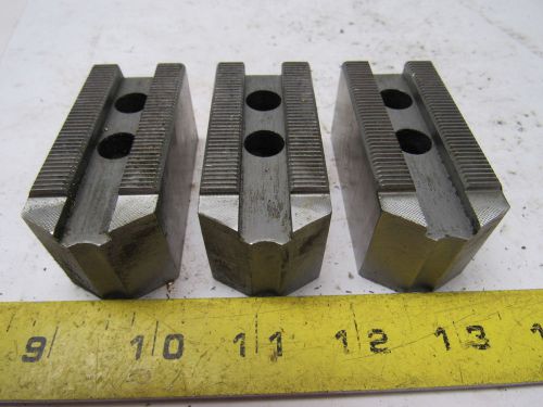 Kitagawa SB06B1 Custom Serrated Lathe Chuck Soft Jaws 0.469&#034; OD Radius Set of 3